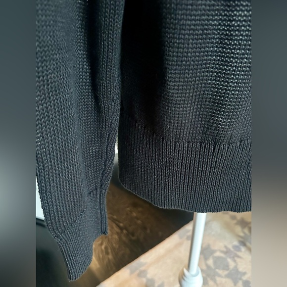 LIKE NEW! J.Crew Cotton-Linen blend Beach Sweater SZ S BLACK Paid $98. $36 OBO - Picture 14 of 16